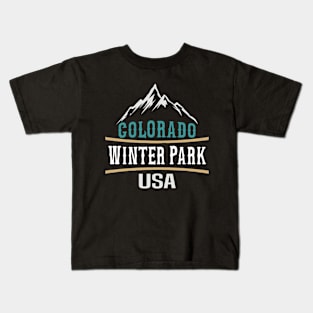 Winter Park, Colorado, snowboarding colorado Kids T-Shirt